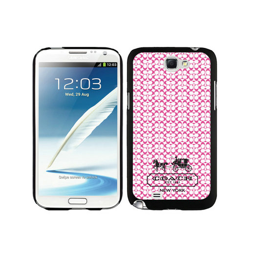 Coach In Confetti Signature Pink Samsung Note 2 Cases DTK | Women